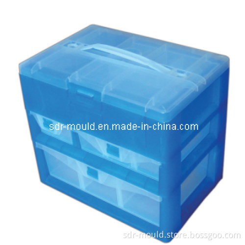 Plastic Double Deck Storage Box Mould